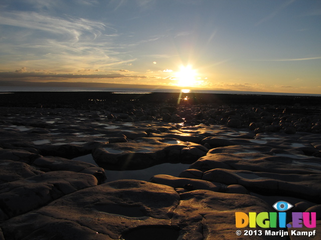 SX32377 Sunset at Llantwit Beach